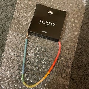 J.Crew rainbow beaded anklet